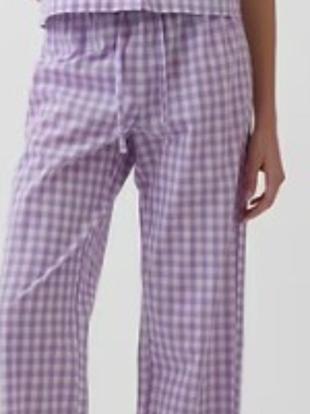 NWT GAP Factory, Gingham Print Poplin PJ Pants, Women Size M - Picture 4 of 5